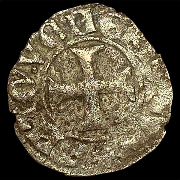 14th-15th Cent Venetian Republic Silver Tornesello NEARLY UNCIRCULATED