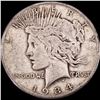 1934 Silver Peace Dollar ABOUT UNCIRCULATED