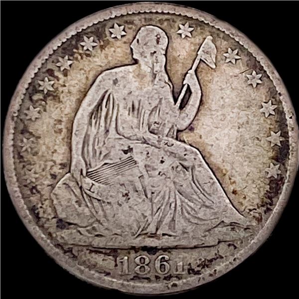 1861-O Silver Half Dollar NICELY CIRCULATED