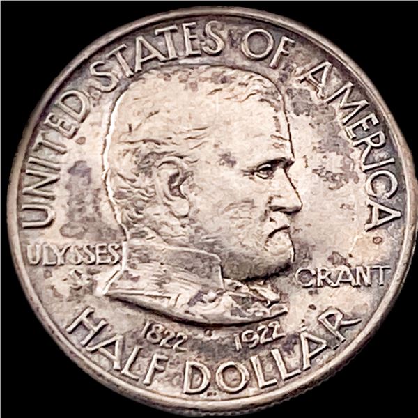 1922 Silver Half Dollar Grant CLOSELY UNCIRCULATED