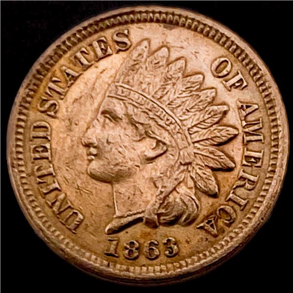 1863 Indian Head Cent LIGHTLY CIRCULATED