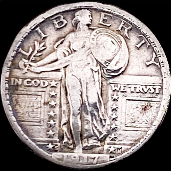 1917 Type 1 Standing Liberty Quarter LIGHTLY CIRCULATED