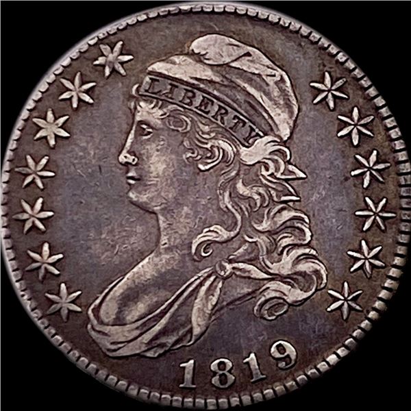 1819 Capped Bust Half Dollar LIGHTLY CIRCULATED