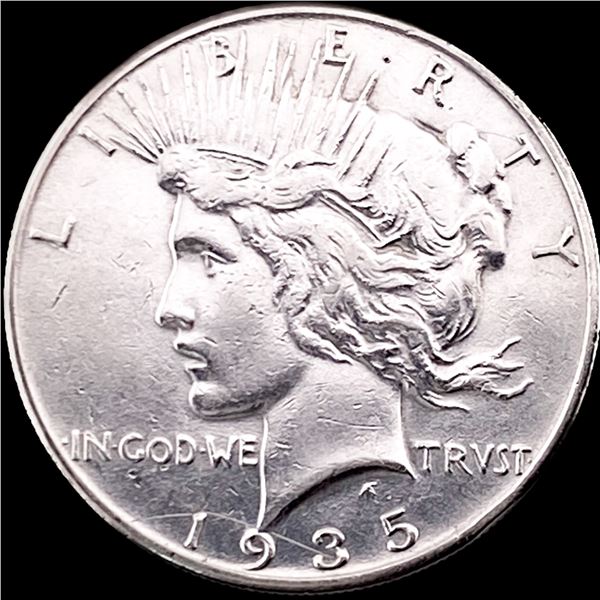 1935 Silver Peace Dollar CLOSELY UNCIRCULATED