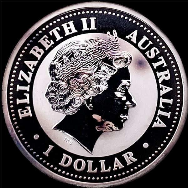 2001 Silver 1 oz Australian Kookaburra $1 GEM PROOF