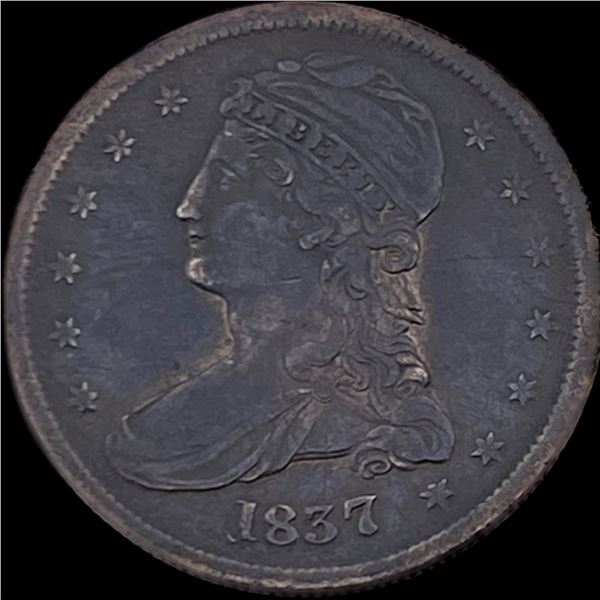 1837 Capped Bust Half Dollar LIGHTLY CIRCULATED