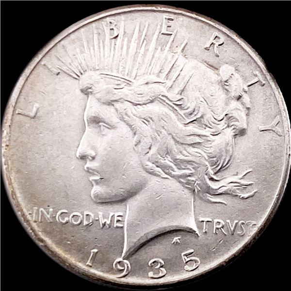 1935 Silver Peace Dollar CLOSELY UNCIRCULATED