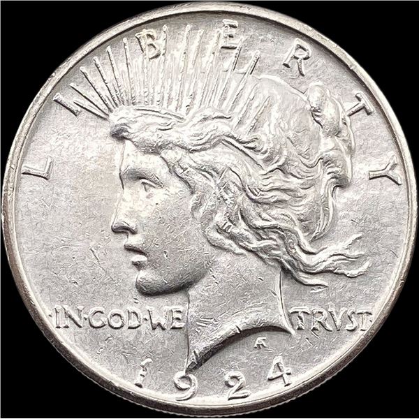 1924-S Silver Peace Dollar CLOSELY UNCIRCULATED