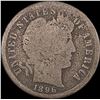 Image 1 : 1896-S Silver Barber Dime NICELY CIRCULATED