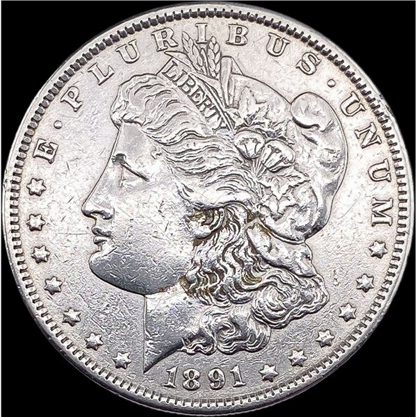 1891-S Silver Morgan Dollar CLOSELY UNCIRCULATED