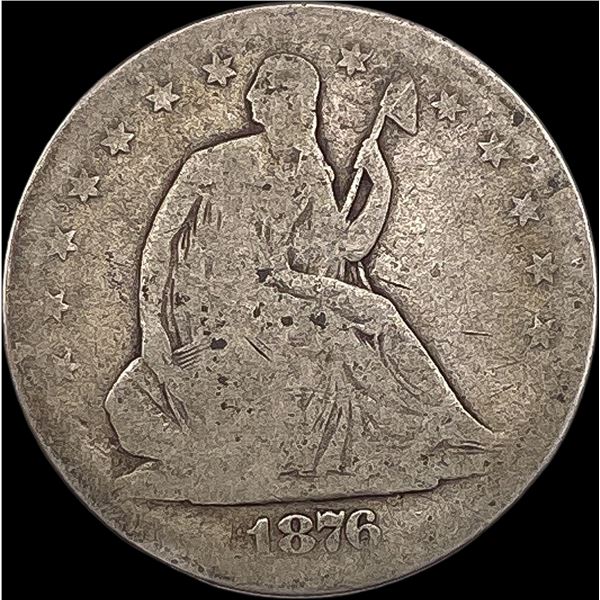 1876-S Silver Half Dollar (Seated Liberty) NICELY CIRCULATED