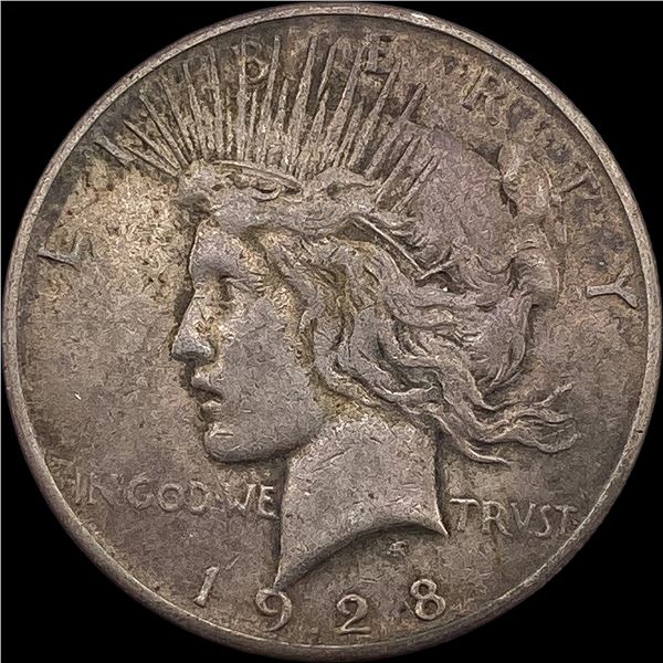 1928-S Silver Peace Dollar NEARLY UNCIRCULATED