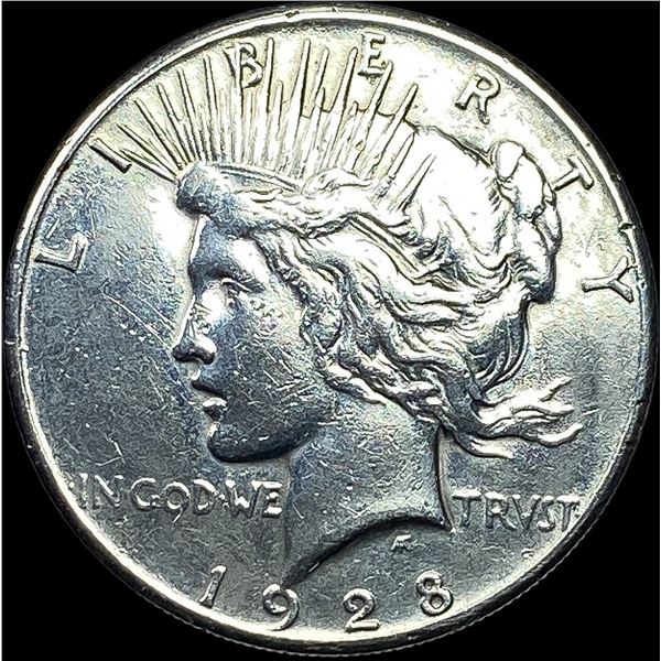 1928 Silver Peace Dollar CLOSELY UNCIRCULATED
