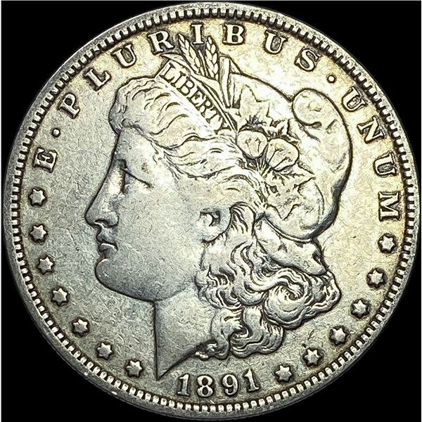 1891-O Silver Morgan Dollar LIGHTLY CIRCULATED