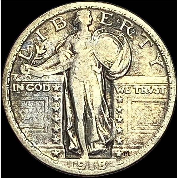 1918 Standing Liberty Quarter NEARLY UNCIRCULATED