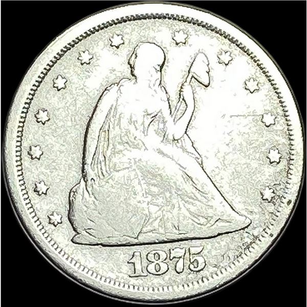 1875-S Silver Twenty Cent Piece NICELY CIRCULATED