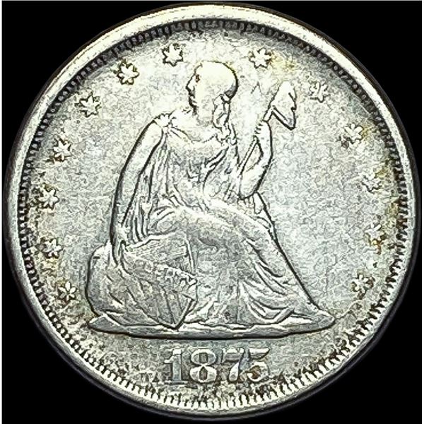 1875-S Silver Twenty Cents NEARLY UNCIRCULATED