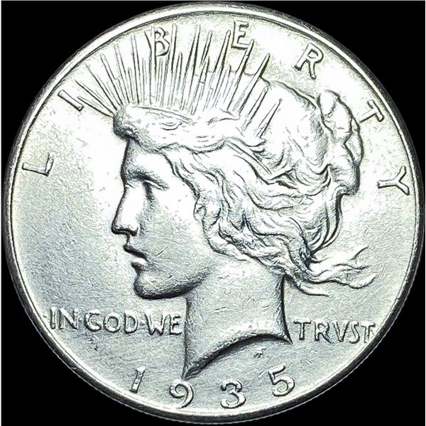 1935 Silver Peace Dollar CLOSELY UNCIRCULATED