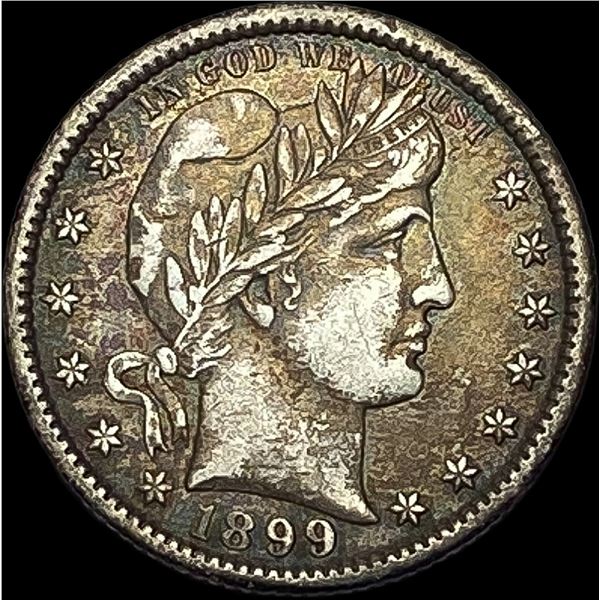 1899-O Silver Barber Quarter NEARLY UNCIRCULATED