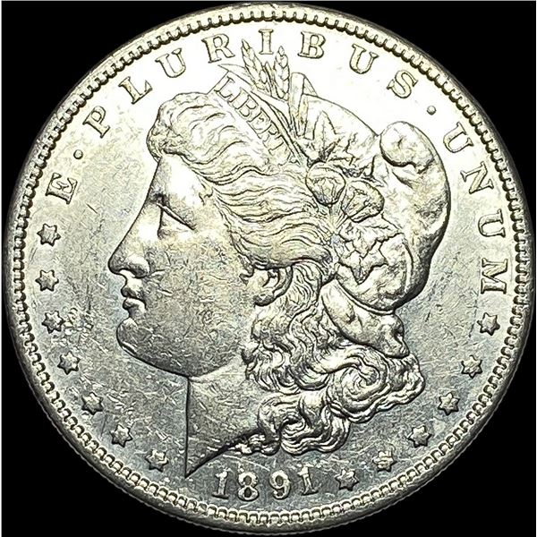 1891-S Silver Morgan Dollar CHOICE AU