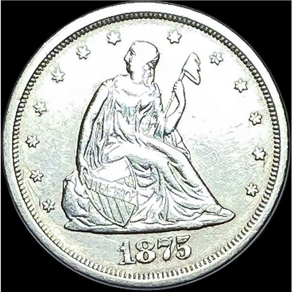 1875-S Silver Twenty Cents CLOSELY UNCIRCULATED