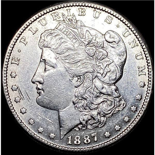 1887-S Silver Morgan Dollar CHOICE AU