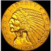 Image 1 : 1908 Indian Head Half Eagle $5 Gold CLOSELY UNCIRCULATED