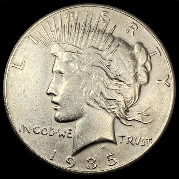 1935-S Silver Peace Dollar CLOSELY  UNCIRCULATED