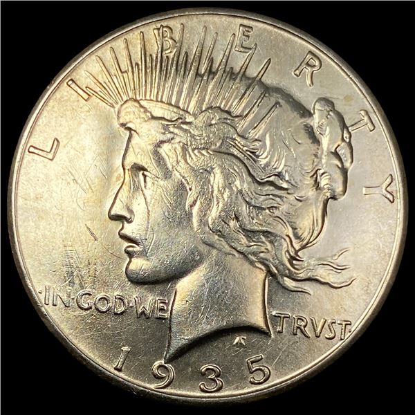 1935-S Silver Peace Dollar CLOSELY  UNCIRCULATED