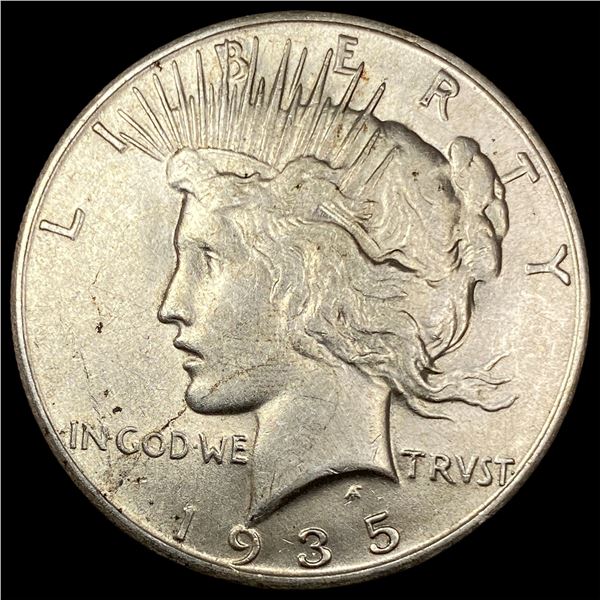 1935-S Silver Peace Dollar CLOSELY  UNCIRCULATED
