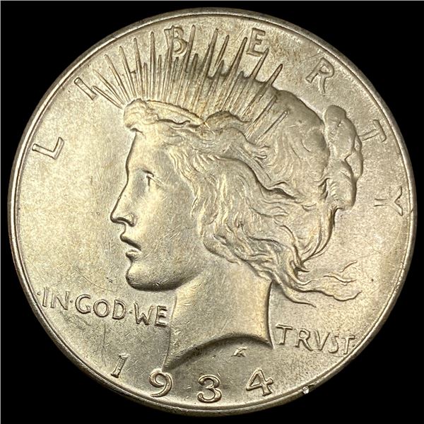 1934-D Silver Peace Dollar CLOSELY  UNCIRCULATED