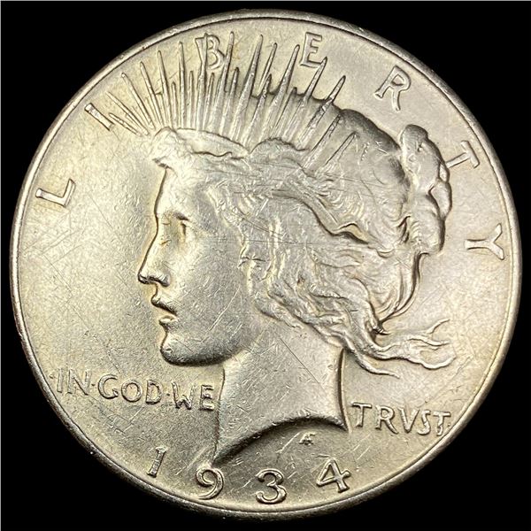 1934-D Peace Silver Dollar CLOSELY  UNCIRCULATED