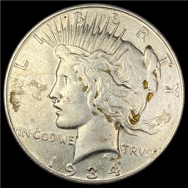 1934-D Silver Peace Dollar CLOSELY  UNCIRCULATED