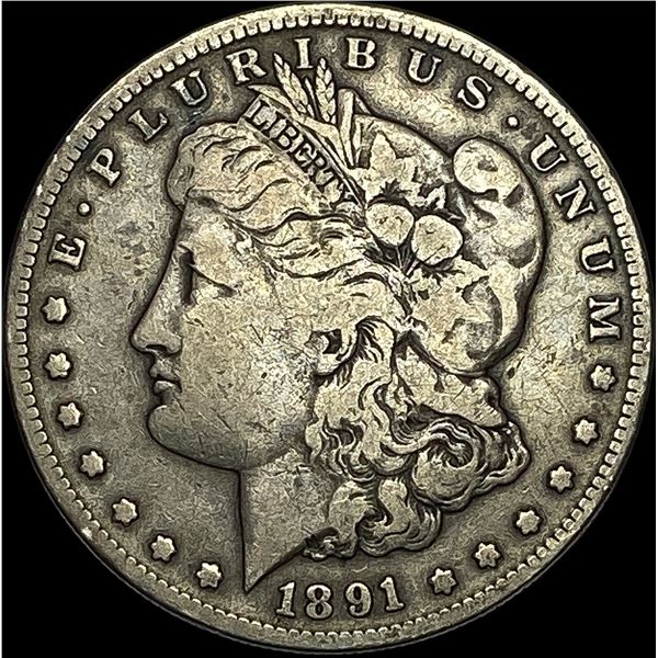 1891-S Silver Morgan Dollar LIGHTLY CIRCULATED