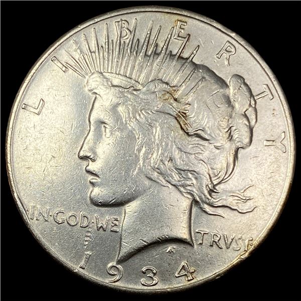 1934-D Silver Peace Dollar CLOSELY  UNCIRCULATED