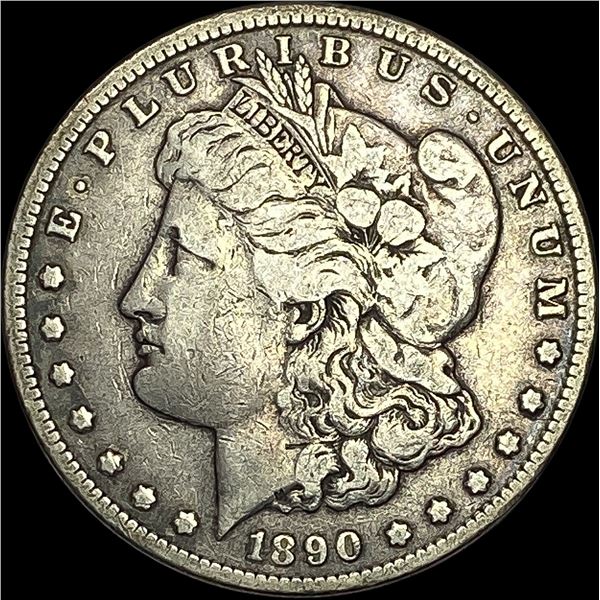 1890-CC Silver Morgan Dollar LIGHTLY CIRCULATED