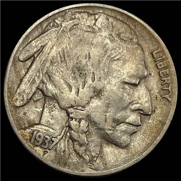 1937-D Buffalo Nickel NEARLY UNCIRCULATED