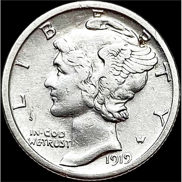 1919-S Mercury Dime CLOSELY UNCIRCULATED