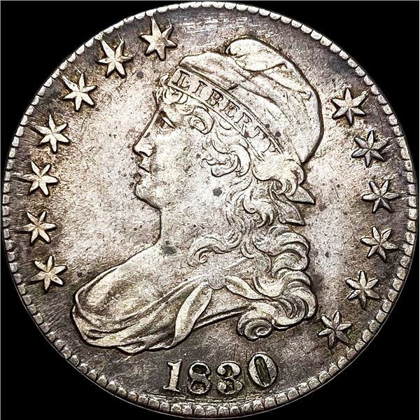 1830 Capped Bust Half Dollar CLOSELY UNCIRCULATED