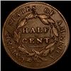 Image 2 : 1828 Capped Bust Half Cent NICELY CIRCULATED