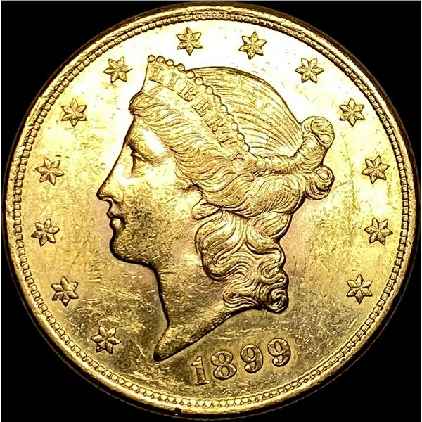 1899-S Liberty Head $20 Double Eagle CHOICE  BU