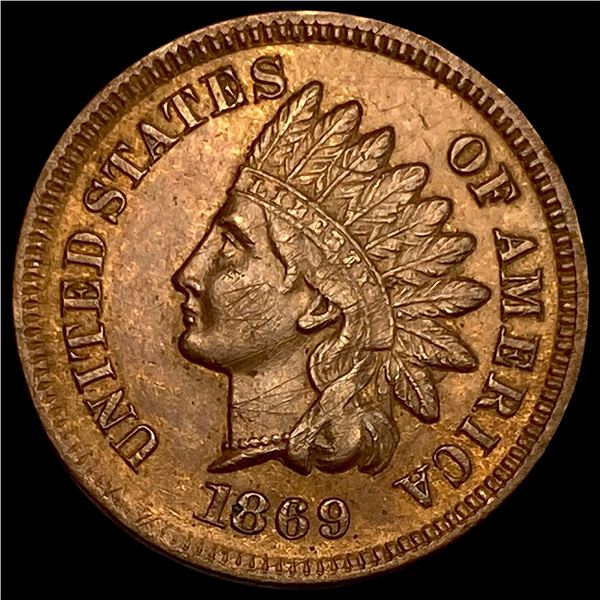 1869 Indian Head Cent CHOICE AU