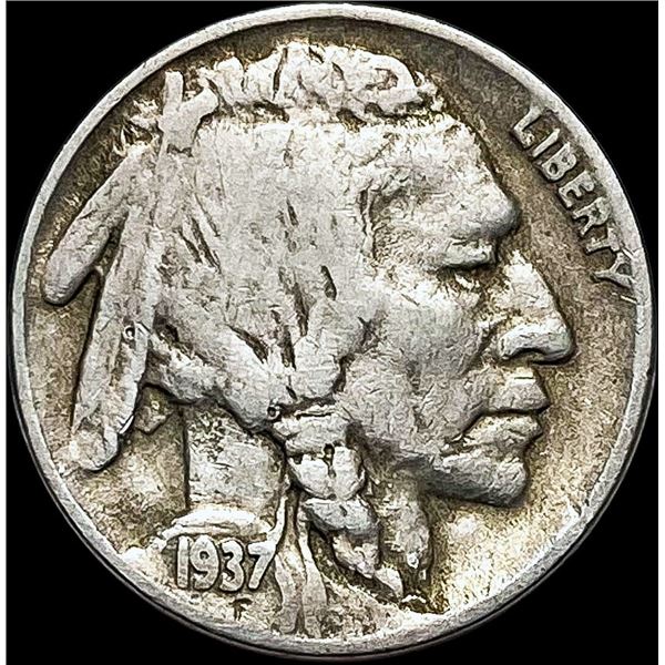 1937-D Buffalo Nickel NEARLY UNCIRCULATED