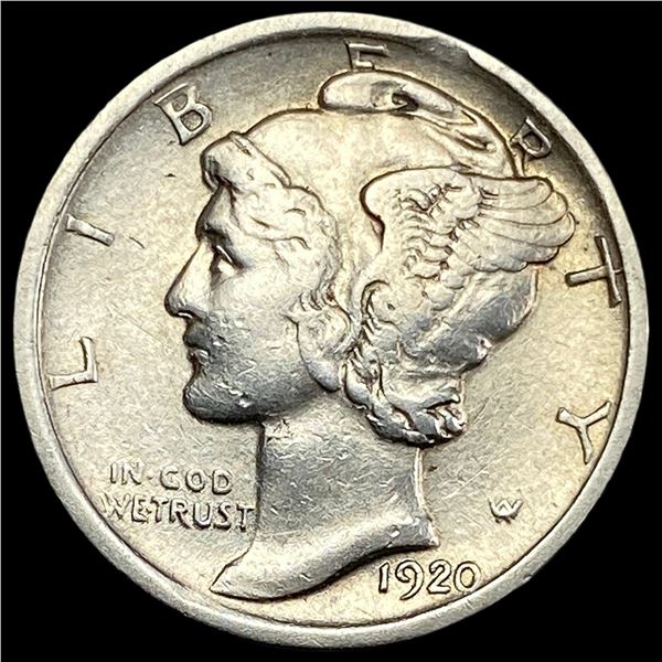 1920-D Mercury Dime NEARLY UNCIRCULATED