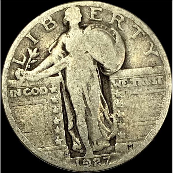 1927-S Standing Liberty Quarter NICELY CIRCULATED