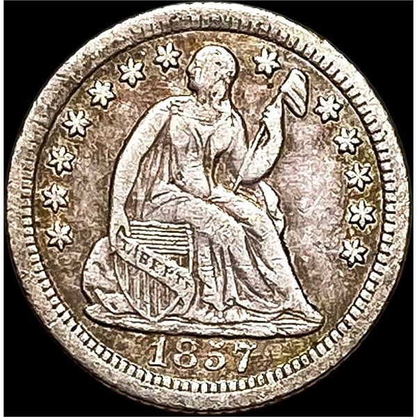 1857-O Seated Liberty Half Dime LIGHTLY CIRCULATED