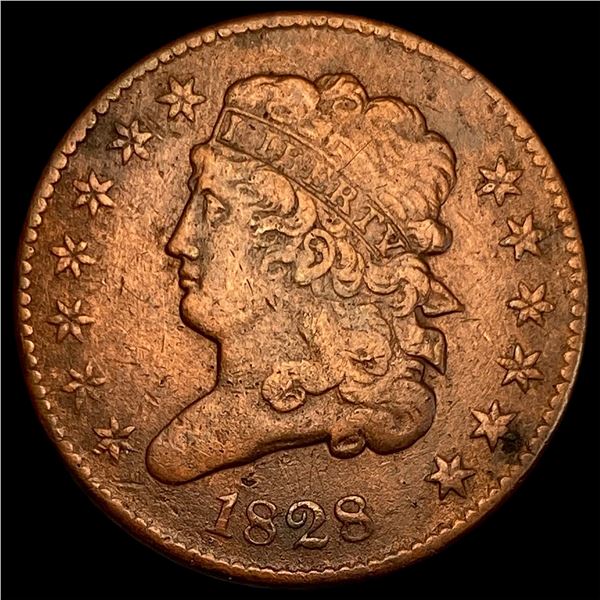 1828 Classic Head Half Cent LIGHTLY CIRCULATED