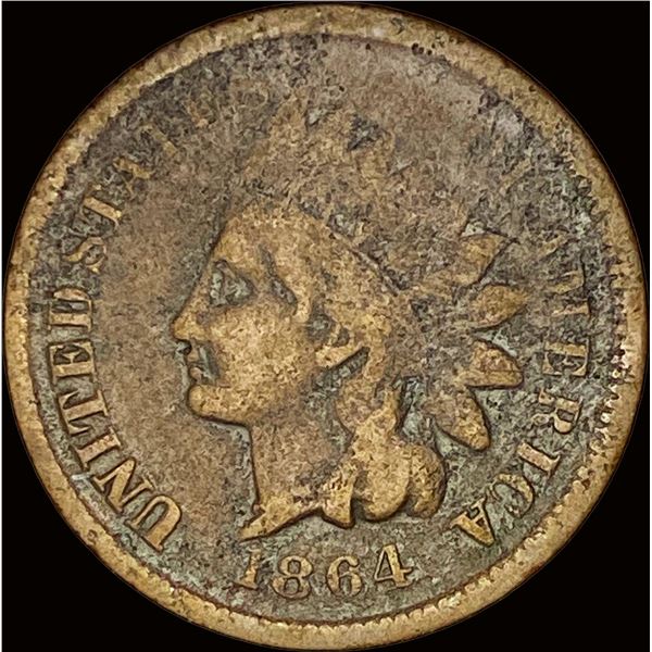 1864 Bronze Indian Head Cent NICELY CIRCULATED