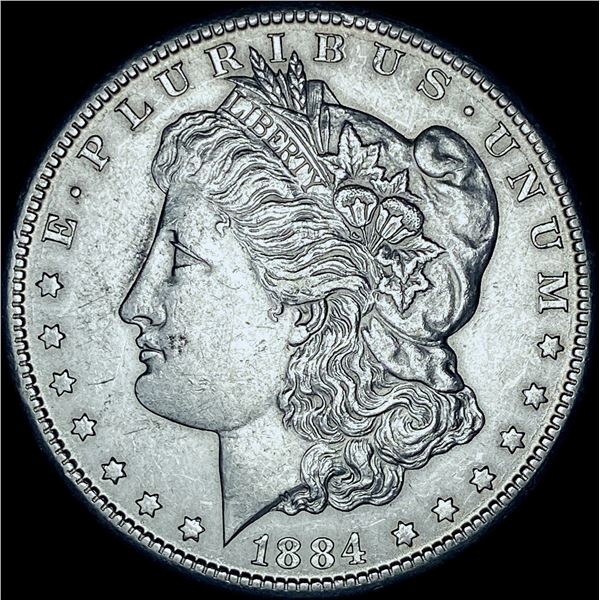 1884-CC Silver Morgan Dollar CHOICE AU