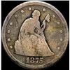 Image 1 : 1875 Seated Liberty Quarter NICELY CIRCULATED